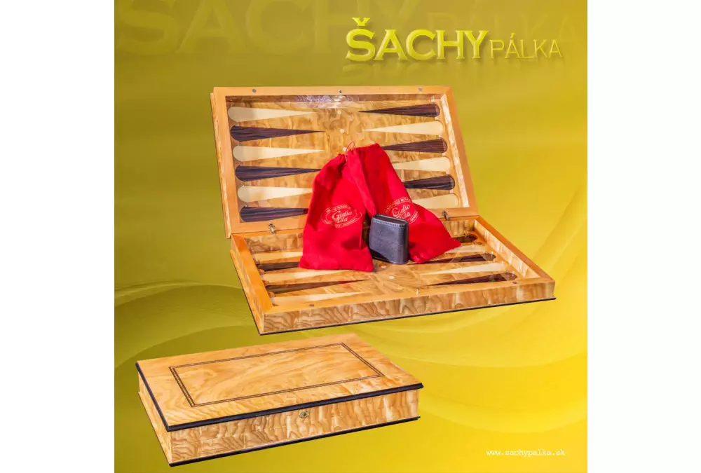 Elegancki włoski Backgammon Giglio Asla